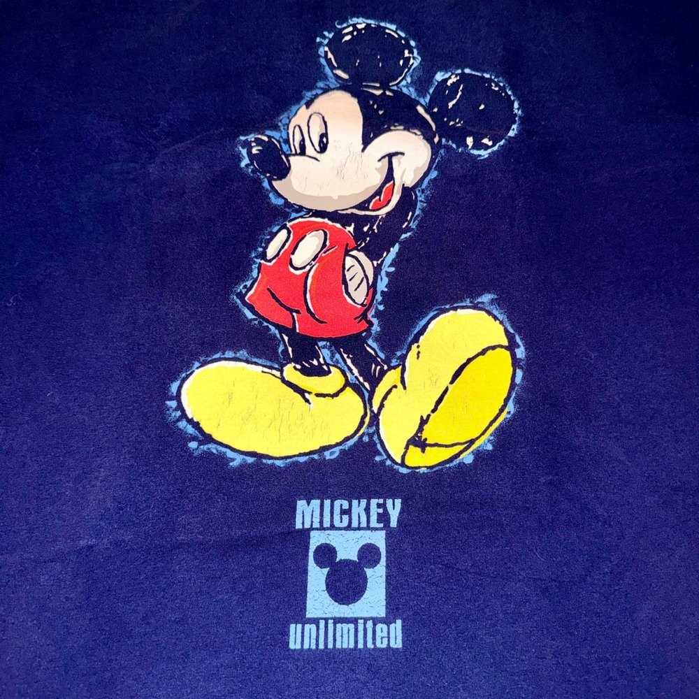 Mickey Unlimited T-Shirt Women 3X Navy Blue Fair Disney Mickey Mouse Graphic Tee
